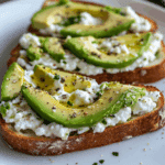 Avocado Cottage Cheese Toast
