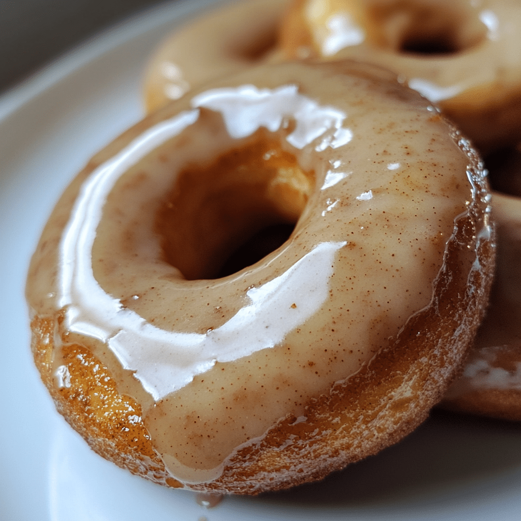 Baked Apple Cider Doughnuts with Maple Glaze