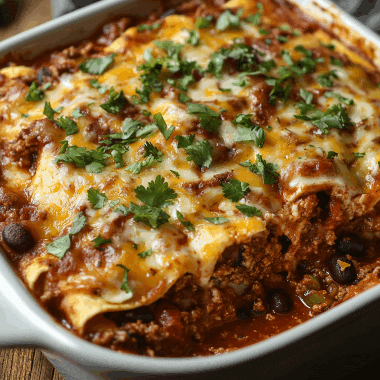 Beef Enchilada Casserole