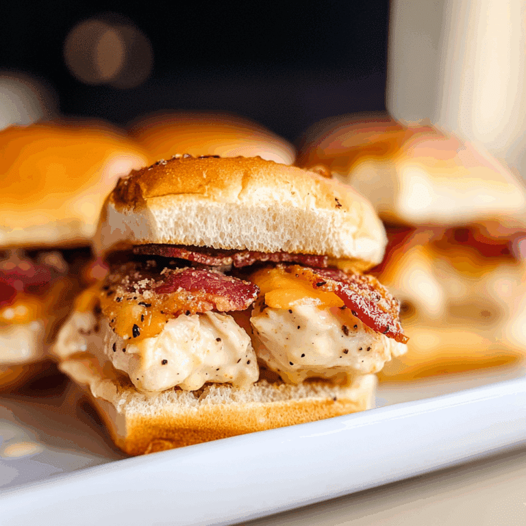 Chicken Bacon Ranch Sliders