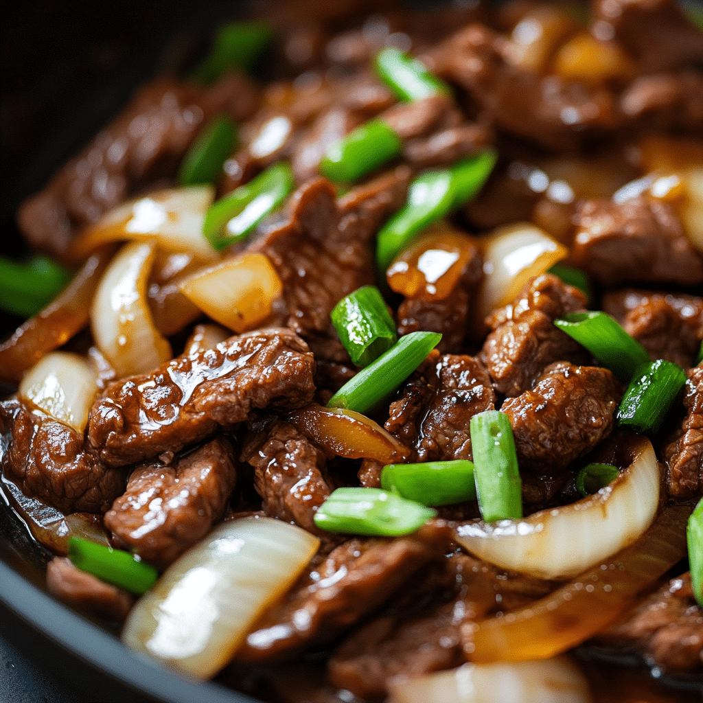 Chinese Beef and Onion Stir Fry