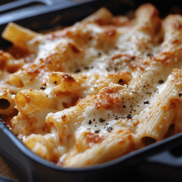 Creamy Five Cheese Ziti Al Forno