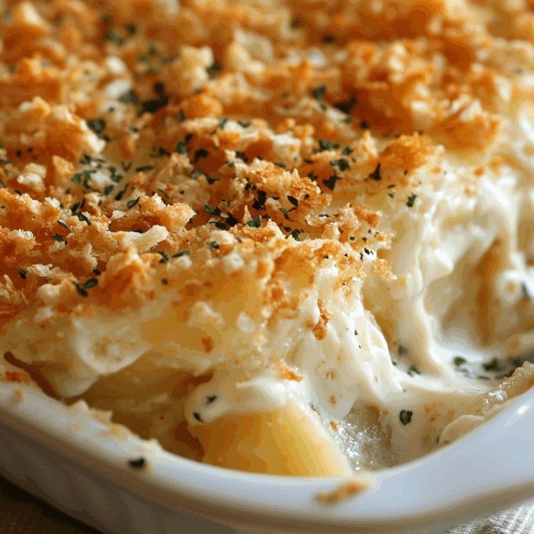 Creamy Potato Casserole with Crunchy Topping