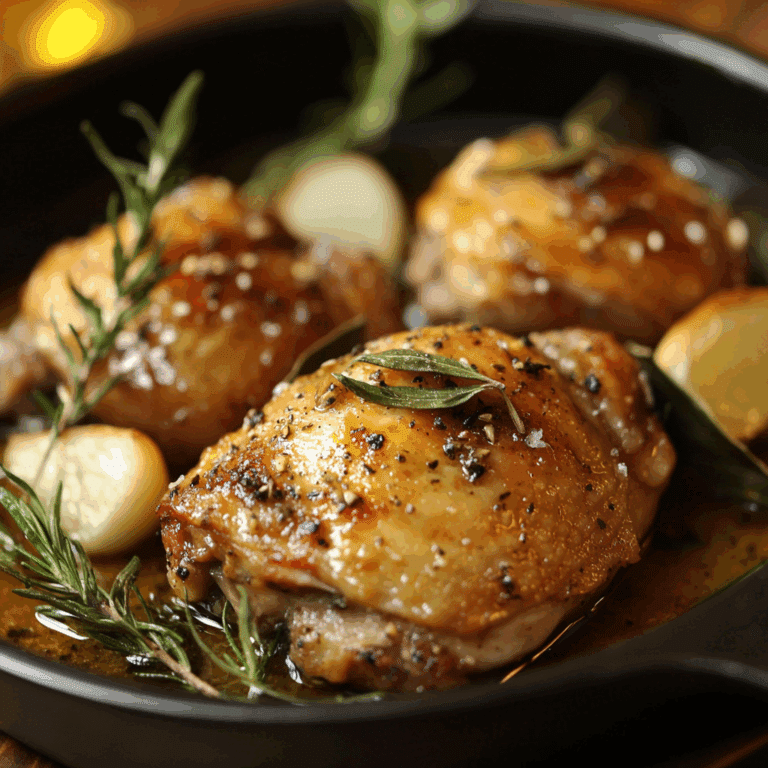 Crispy and Tender Chicken Confit