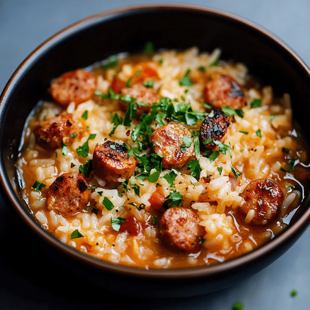 Instant Pot Chicken Sausage and Rice