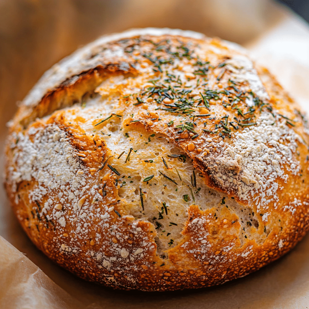 No-Knead Herb Bread