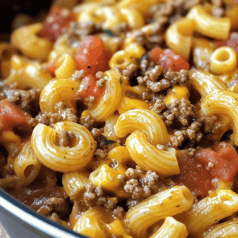 One Pot Cheeseburger Pasta
