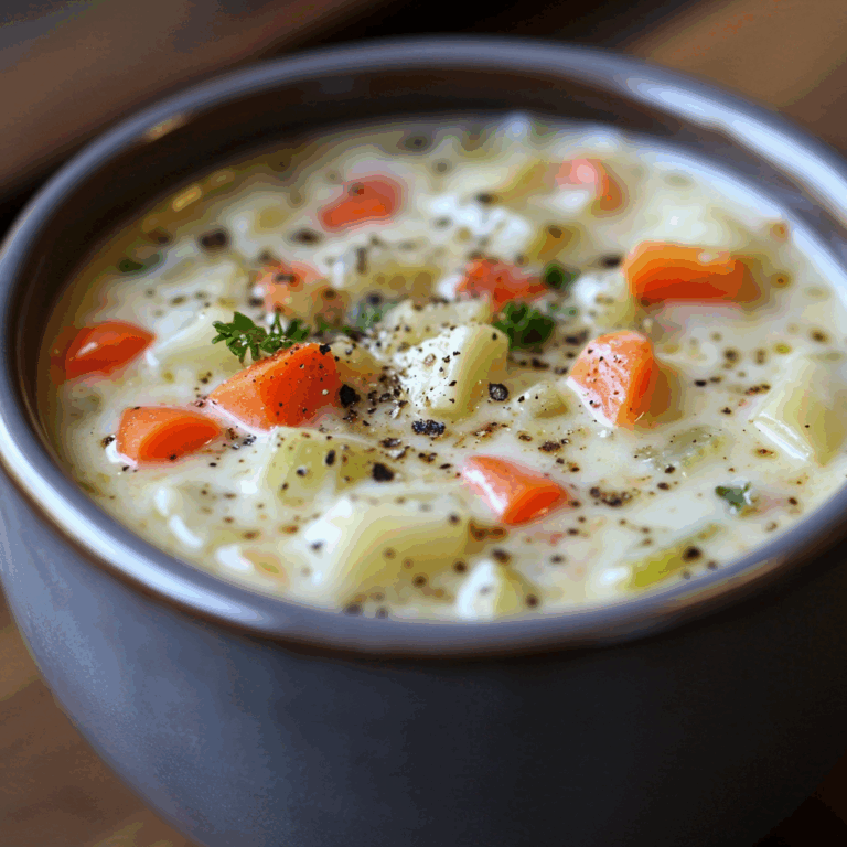 One Pot Creamy Vegetable Soup