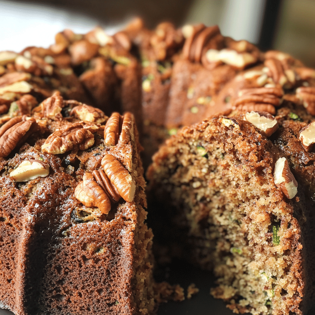 Pecan Zucchini Bundt Cake