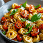 Roasted Red Pepper Tortellini Salad