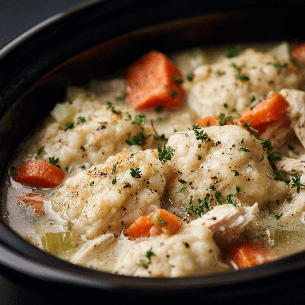 Slow Cooker Chicken and Dumplings