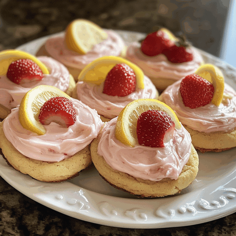 Strawberry Lemonade Cookies with Frosting