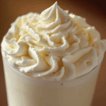 Vanilla Milkshake with Whipped Cream