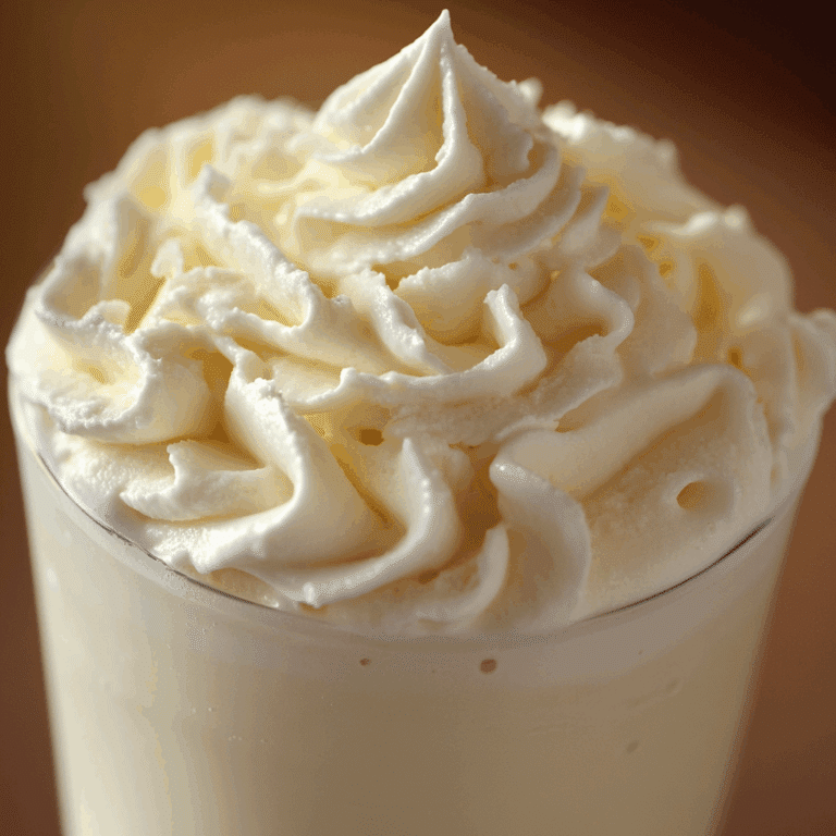 Vanilla Milkshake with Whipped Cream