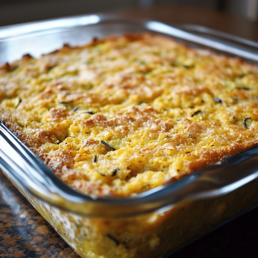 Zucchini Cornbread Casserole
