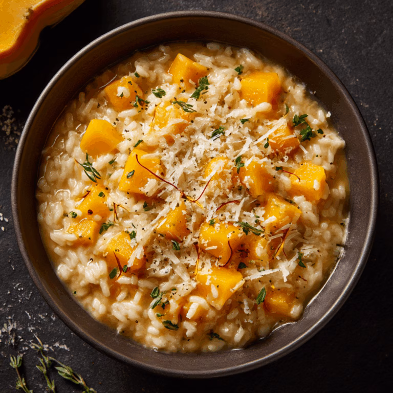 Butternut Squash Risotto with Saffron