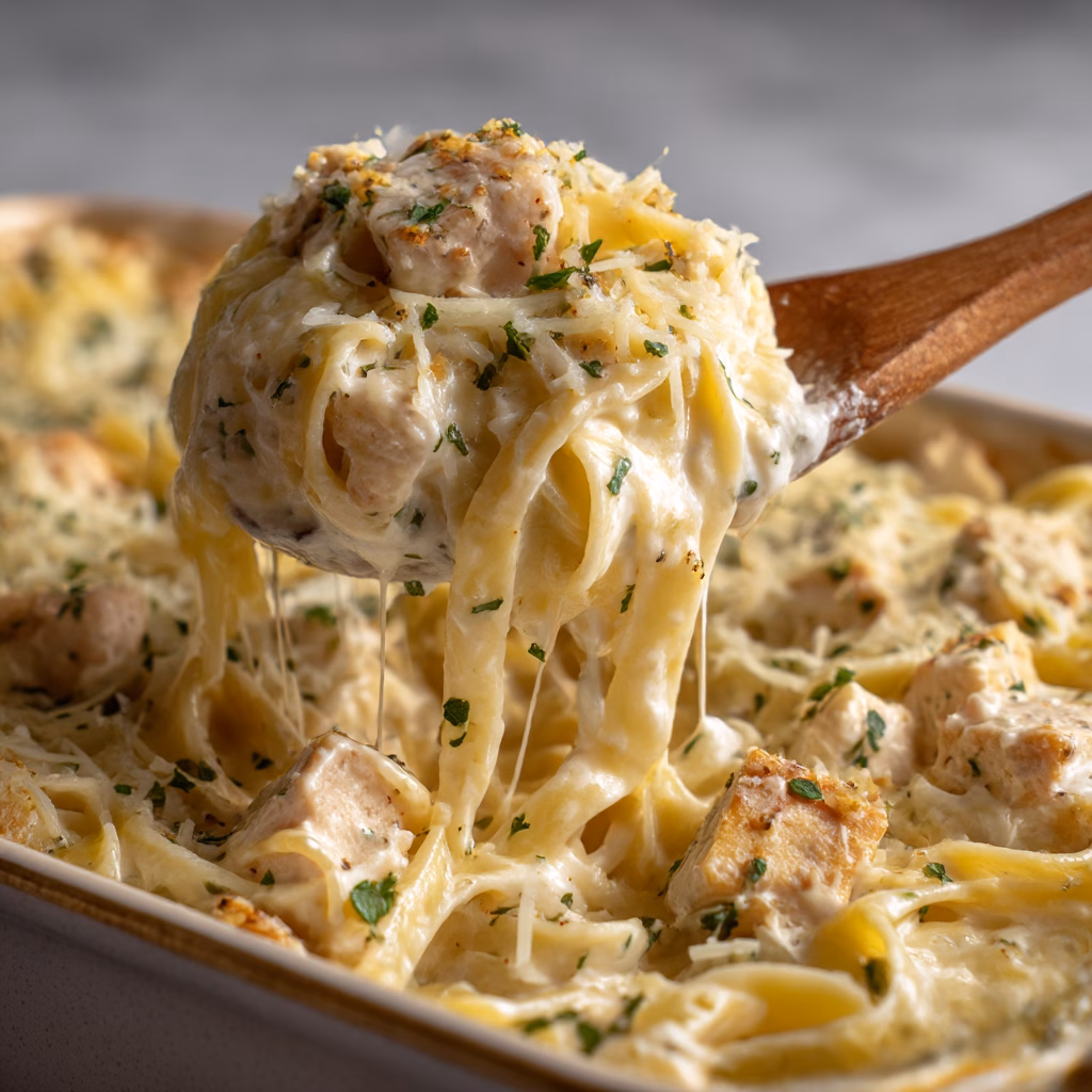 Chicken Alfredo Casserole