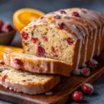 Cranberry Bread with Orange Glaze