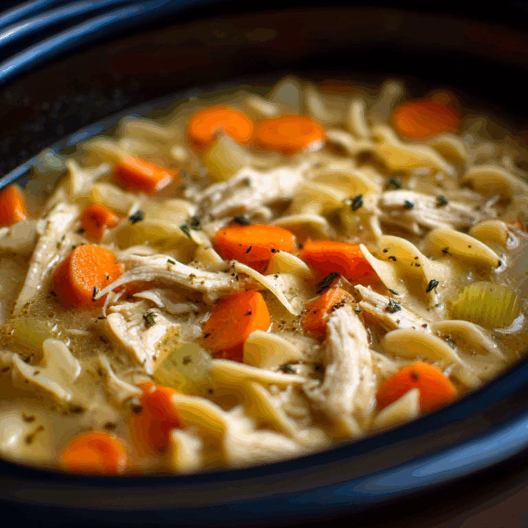 Crockpot Chicken Noodle Soup