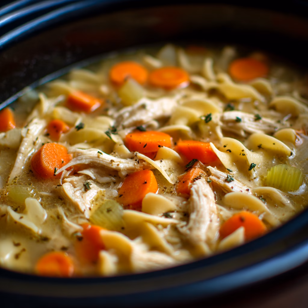 Crockpot Chicken Noodle Soup