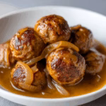 French Onion Meatballs