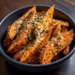Garlic Parmesan Sweet Potato Wedges
