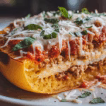 Spaghetti Squash Lasagna with Ground Turkey