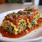 Spinach Lasagna Roll Ups