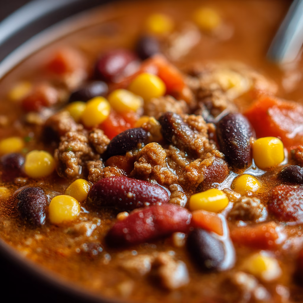 Taco Soup with Ground Beef