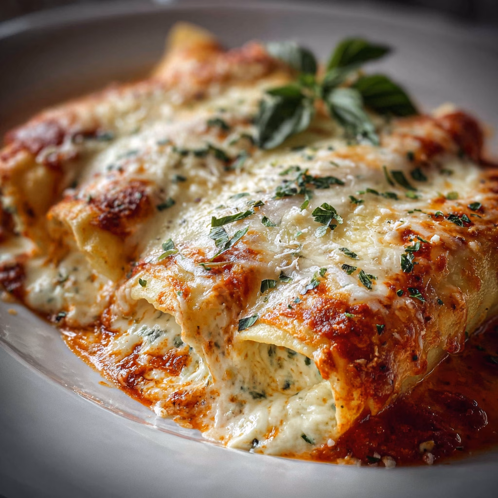 Three Cheese Manicotti